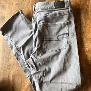 American Eagle Tom Girl pants grey